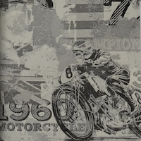 EGI Kids' World Motorcycle Wallpaper Roll, 15.6x1.06m