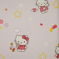 EGI Kids' World Hello Kitty Wallpaper Roll, 15.6x1.06m