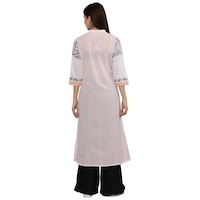 Ezis Fashion Women's Printed Kurti, BSH0945309, White