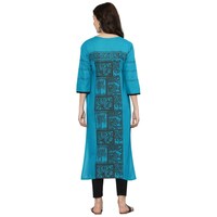 Picture of Ezis Fashion Women's Printed Kurti, BSH0945270, Blue