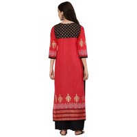 Picture of Ezis Fashion Women's Printed Kurti, BSH0945334, Red