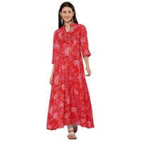 Picture of Ezis Fashion Women's Floral Printed Kurti, BSH0945349, Red
