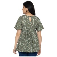 Picture of Ezis Fashion Women's Floral Printed Top, BSH0945354, Green
