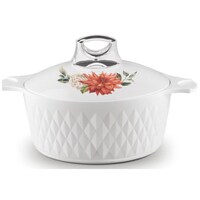 Picture of Asian Stainless Steel insulated Casserole Hotpot, Diamond White
