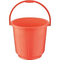 Asian Plastic Bucket with Handle for Home Bathroom