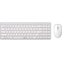 Rapoo Ultra Slim Wireless US Layout Keyboard and Mouse Combo, 9300M - White