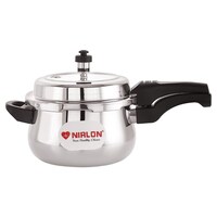 Picture of Nirlon Outer Lid Belly Pressure Cooker, Silver