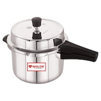 Picture of Nirlon Induction Compatible Pressure Cooker, Silver