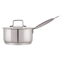 Picture of Nirlon Deluxe Stainless Steel Sauce Pan with Lid, Silver