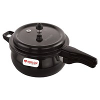 Picture of Nirlon Hard Anodised Outer Lid Handi Shaped Pressure Cooker, Black