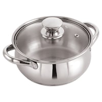 Picture of Nirlon Stainless Steel Casserole with Lid, Silver