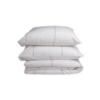 Picture of Ariika Percale Duvet Cover Set, White