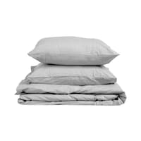 Picture of Ariika Percale Duvet Cover Set, Runway Charcoal