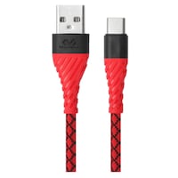 Picture of Miccell TPE USB to Type-C Charging Cable 1.2M, VQ-D114-TC, Red