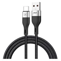 Picture of Miccell 2.4A Ultra Strong USB to Type-C Charging Cable, 1M, VQ-D129, Black