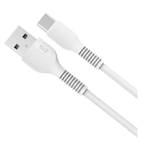 Picture of Miccell 2.4A PVC USB to Type-C Charging Cable, 1M, VQ-D88, White