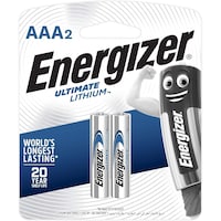 Picture of Energizer Ultimate Lithium Battery, AAA, 2 Pcs, L92BP2
