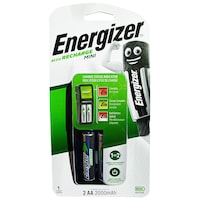 Energizer Rechargeable Battery, AA Charger, 2 Pcs