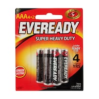 Eveready Zinc Battery, AAA, 6 Pcs