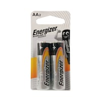 Energizer Alkaline Battery, AA, 2 Pcs