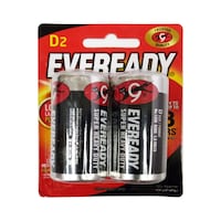 Picture of Eveready Carbon Zinc Batteries, D, 2 Pcs