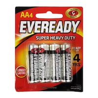 Picture of Eveready Carbon Zinc Batteries, AA, 4 Pcs