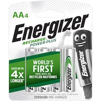 Picture of Energizer Rechargeable Battery, AA, 4 Pcs