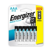 Picture of Energizer Max Plus Battery, AAA - Promo Pack of 6 Pcs