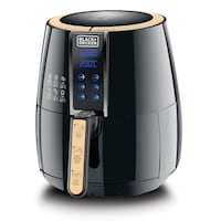 Black & Decker 360° Hot Air Convection Digital Air Fryer, 1500W, 4L, Black, A400-B5
