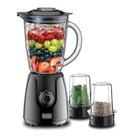 Picture of Black & Decker Blender with Glass Jar And Grinding Mill, 400W, Black, BX440G-B5