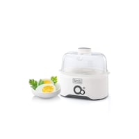 Picture of Black & Decker Egg Cooker with Cooking Rack, White, 280w, 6 piece