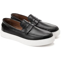 Picture of Ora Penny Loafer in Leather for Men, Black