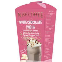 Picture of Nish White Chocolate Mocha Powdered Drink, 250g - Carton of 12