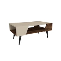 Picture of Netsan Curve Coffee Table with Storage Shelf