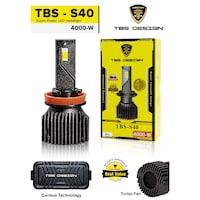 Picture of TBS Design S40 880 LED Headlight Bulb Assembly, 80W - Pack of 2