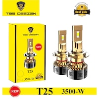 Picture of TBS Car LED Headlight Bulbs Original, T25 H1, 50W, 5000LM - Pack of 2 Pcs