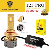 TBS Car LED Headlight Bulbs Original, T25 PRO H7, 50W, 5000LM - Pack of 2 Pcs