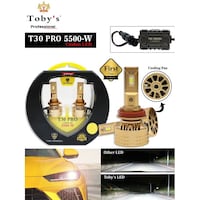TBS Design T30 PRO 9005 LED Headlight Bulb Assembly, 60W - Pack of 2