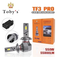 Picture of Tobys TF3 PRO 9005 Car LED Headlight Bulbs, 110W - Pack of 2