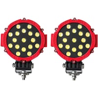 Toby's LED Round Offroad Driving Lamp Headlight, 51W, 7'' - Pack of 2 Pcs