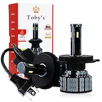 Picture of Tobys T4 MAX H4 Car LED Headlight Bulbs, 60W - Pack of 2