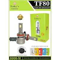Picture of Toby's Car LED Headlight Bulbs, TF80H13-9008, 160W, 16000LM - Pack of 2 Pcs