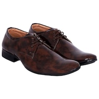 Picture of Woyak Men's Glossy Finish Formal Shoes, KE0945414, Brown