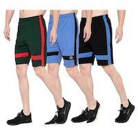 Dia A Dia Men's Running Shorts, KE0945199, Multicolour, Pack of 3