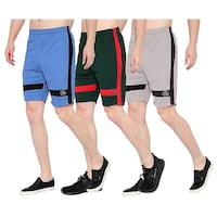 Dia A Dia Men's Running Shorts, KE0945202, Multicolour, Pack of 3