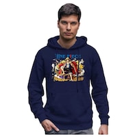 Picture of Airdrop Men's Anime Pirates One Piece Printed Hoodie, KE0945379