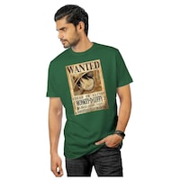 Picture of Airdrop Men's Anime Pirates Wanted Printed T-shirt, KE0945240