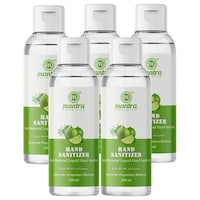 Mantra Organics Antibacterial Hand Sanitizer, 100 ml, Pack of 5