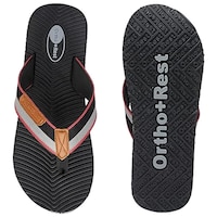 OrthoPlusRest Men's Cushioned Slippers, PAI0945460, Black