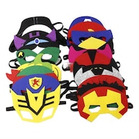 Kids Unisex Party Favour Super Hero Mask, JZIS732, 3-12 Y, Multicolour, Pack of 12